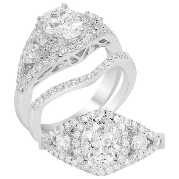14K Split Shank Cut Diamond Engagement Ring TWT  0.70  CT.  Style