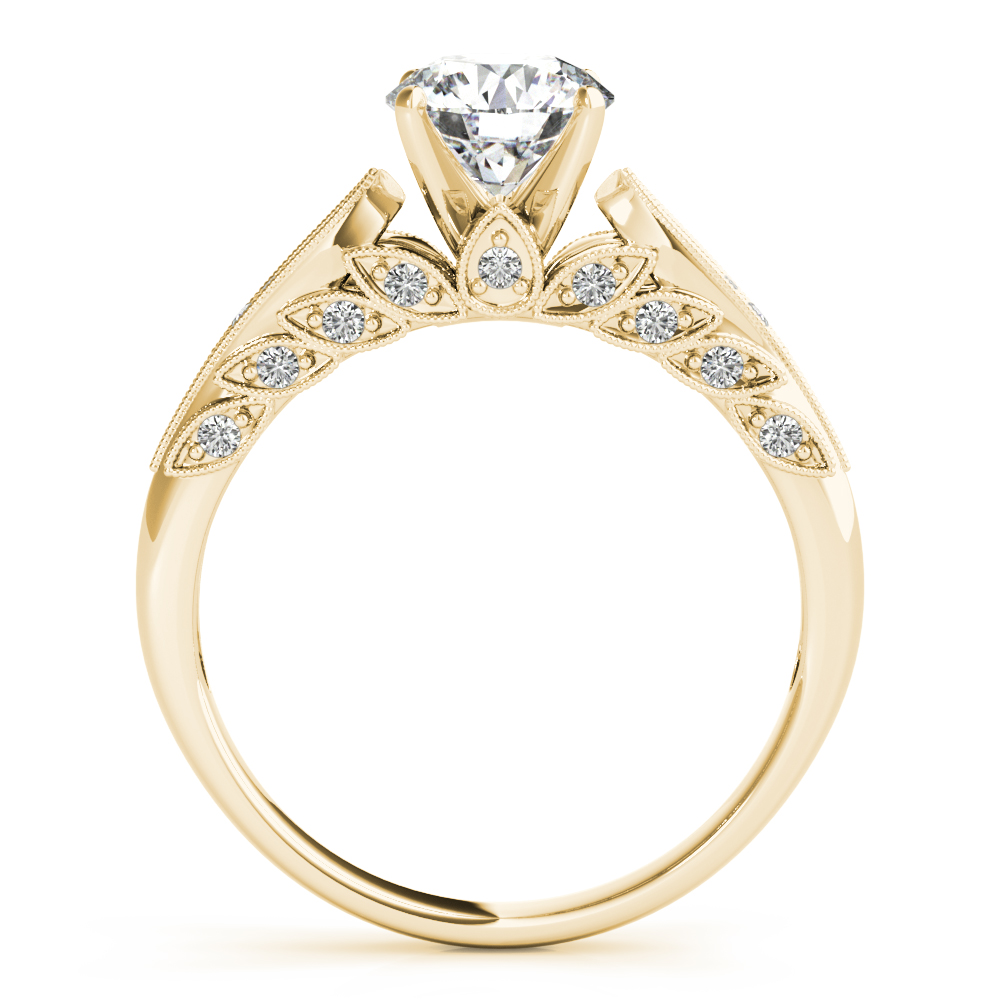 FLORAL SEMI MOUNT ENGAGEMENT RING #85146