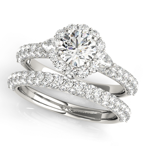 ENGAGEMENT RINGS PAVE MULT ROW #50934-E 