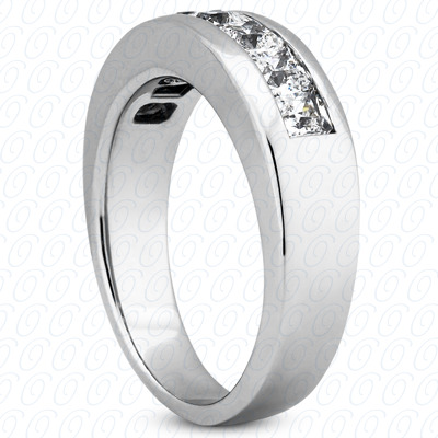 Diamondbayou.com 1.12 CT. 14 Karat Pink Gold Wedding Bands Cut Diamond <br>Engagement Ring Mens Rings Style