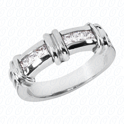 Diamondbayou.com 0.60 CT. 14 Karat Pink Gold Wedding Bands Cut Diamond <br>Engagement Ring Mens Rings Style