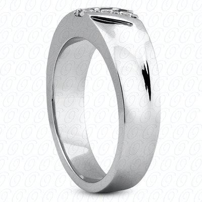 Diamondbayou.com 0.15 CT. 14 Karat Pink Gold Wedding Bands Cut Diamond <br>Engagement Ring Mens Rings Style