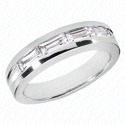 14 Karat White Gold Wedding Bands Cut Diamond Unique Engagement Ring 