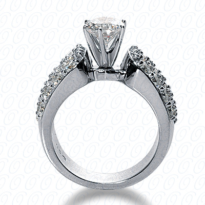 Diamondbayou.com 0.96 CT. 14 Karat Pink Gold Fancy Cut Diamond <br>Engagement Ring Engagement Rings Style