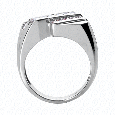 14 Karat White Gold Fancy Styles Cut Diamond Unique Engagement Ring 