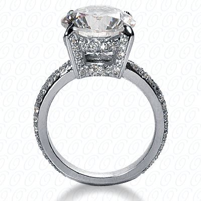Diamondbayou.com 0.84 CT. 14 Karat Pink Gold Fancy Cut Diamond <br>Engagement Ring Engagement Rings Style