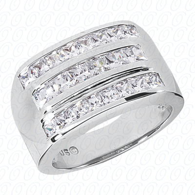 Diamondbayou.com 1.34 CT. 14 Karat Pink Gold Fancy Styles Cut Diamond <br>Engagement Ring Mens Rings Style