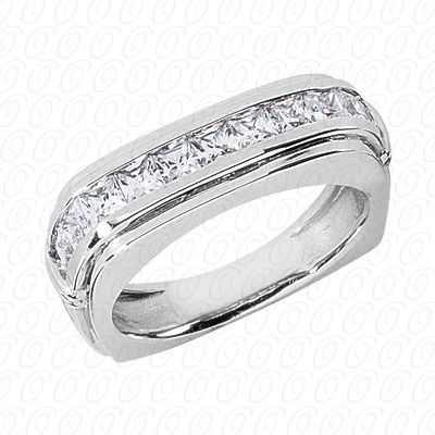 Diamondbayou.com 1.54 CT. 14 Karat Pink Gold Wedding Bands Cut Diamond <br>Engagement Ring Mens Rings Style