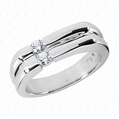 Diamondbayou.com 0.30 CT. 14 Karat Pink Gold Wedding Bands Cut Diamond <br>Engagement Ring Mens Rings Style
