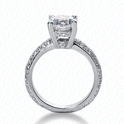 Diamondbayou.com 0.79 CT. 14 Karat Pink Gold Fancy Cut Diamond <br>Engagement Ring Engagement Rings Style