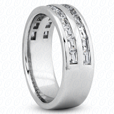 Diamondbayou.com 1.32 CT. 14 Karat Pink Gold Wedding Bands Cut Diamond <br>Engagement Ring Mens Rings Style