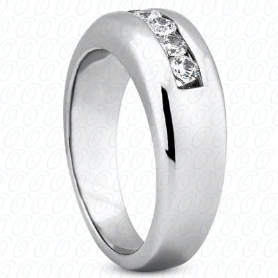 Diamondbayou.com 0.50 CT. 14 Karat Pink Gold Wedding Bands Cut Diamond <br>Engagement Ring Mens Rings Style
