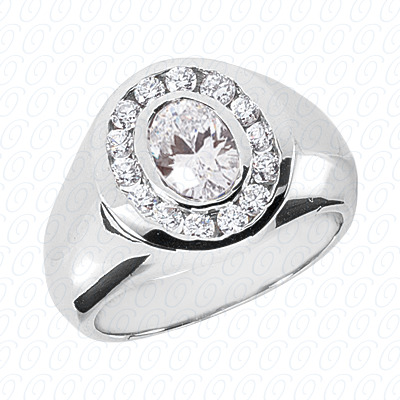 Diamondbayou.com 0.56 CT. 14 Karat Pink Gold Fancy Styles Cut Diamond <br>Engagement Ring Mens Rings Style