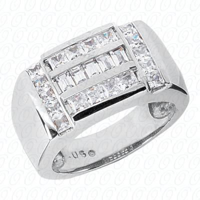 Diamondbayou.com 1.85 CT. 14 Karat Pink Gold Fancy Styles Cut Diamond <br>Engagement Ring Mens Rings Style