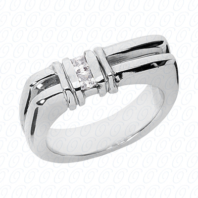 Diamondbayou.com 0.20 CT. 14 Karat Pink Gold Wedding Bands Cut Diamond <br>Engagement Ring Mens Rings Style
