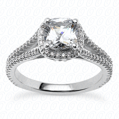 14KP Cushion 0.23 CT. Solitaires