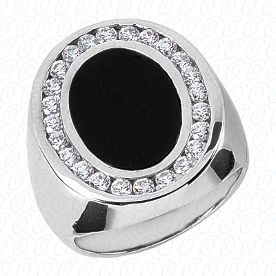 Diamondbayou.com 1.00 CT. 14 Karat Pink Gold Fancy Styles Cut Diamond <br>Engagement Ring Mens Rings Style