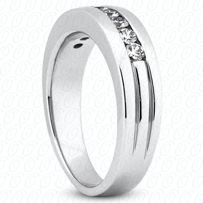 Diamondbayou.com 1.50 CT. 14 Karat Pink Gold Wedding Bands Cut Diamond <br>Engagement Ring Mens Rings Style