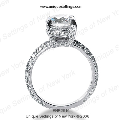 Diamondbayou.com 0.76 CT. 14 Karat Pink Gold Fancy Cut Diamond <br>Engagement Ring Engagement Rings Style