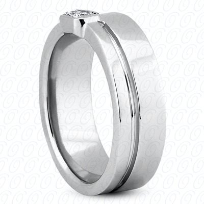 Diamondbayou.com 0.33 CT. 14 Karat Pink Gold Wedding Bands Cut Diamond <br>Engagement Ring Mens Rings Style