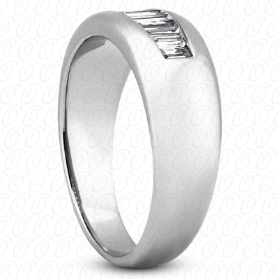 Diamondbayou.com 0.61 CT. 14 Karat Pink Gold Wedding Bands Cut Diamond <br>Engagement Ring Mens Rings Style