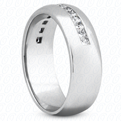 Diamondbayou.com 0.80 CT. 14 Karat Pink Gold Wedding Bands Cut Diamond <br>Engagement Ring Mens Rings Style
