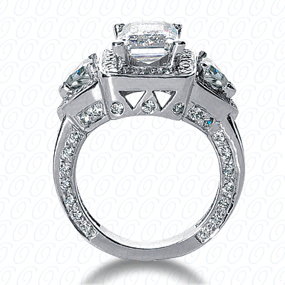 Diamondbayou.com 2.37 CT. 14 Karat Pink Gold Fancy Cut Diamond <br>Engagement Ring Engagement Rings Style