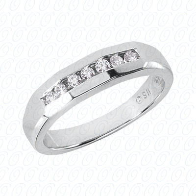 Diamondbayou.com 0.21 CT. 14 Karat Pink Gold Wedding Bands Cut Diamond <br>Engagement Ring Mens Rings Style
