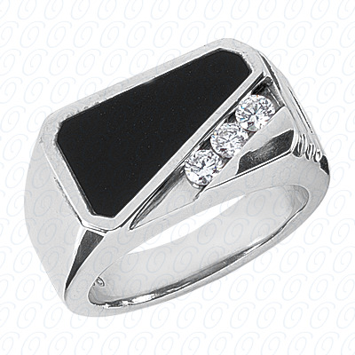 Diamondbayou.com 0.15 CT. 14 Karat Pink Gold Fancy Styles Cut Diamond <br>Engagement Ring Mens Rings Style