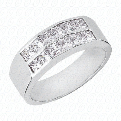 Diamondbayou.com 2.04 CT. 14 Karat Pink Gold Wedding Bands Cut Diamond <br>Engagement Ring Mens Rings Style