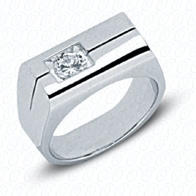 Diamondbayou.com 0.50 CT. 14 Karat Pink Gold Solitaires Cut Diamond <br>Engagement Ring Mens Rings Style