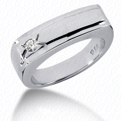 Diamondbayou.com 0.10 CT. 14 Karat Pink Gold Wedding Bands Cut Diamond <br>Engagement Ring Mens Rings Style