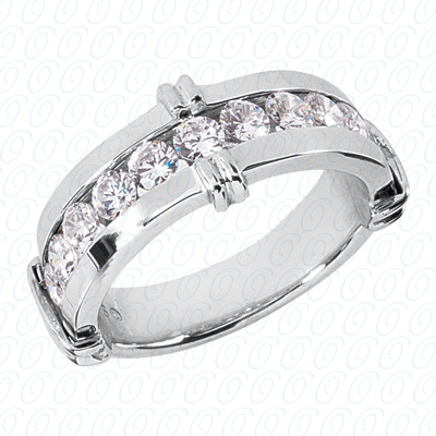 Diamondbayou.com 1.80 CT. 14 Karat Pink Gold Wedding Bands Cut Diamond <br>Engagement Ring Mens Rings Style