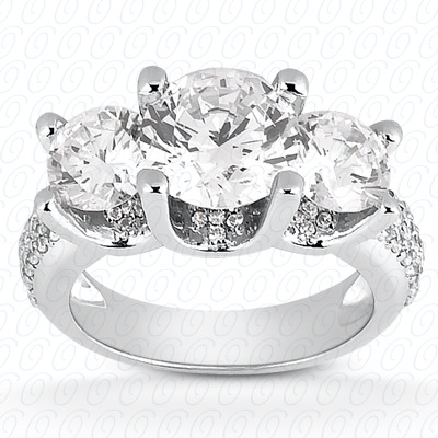 Diamondbayou.com 1.40 CT. 14 Karat Pink Gold Fancy Cut Diamond <br>Engagement Ring Engagement Rings Style