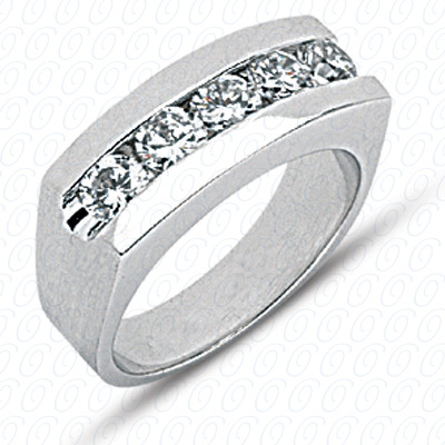 Diamondbayou.com 1.75 CT. 14 Karat Pink Gold Wedding Bands Cut Diamond <br>Engagement Ring Mens Rings Style