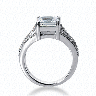 Diamondbayou.com 0.55 CT. 14 Karat Pink Gold Fancy Cut Diamond <br>Engagement Ring Engagement Rings Style