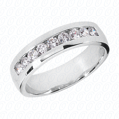 Diamondbayou.com 0.81 CT. 14 Karat Pink Gold Wedding Bands Cut Diamond <br>Engagement Ring Mens Rings Style