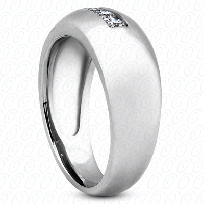 Diamondbayou.com 0.30 CT. 14 Karat Pink Gold Wedding Bands Cut Diamond <br>Engagement Ring Mens Rings Style